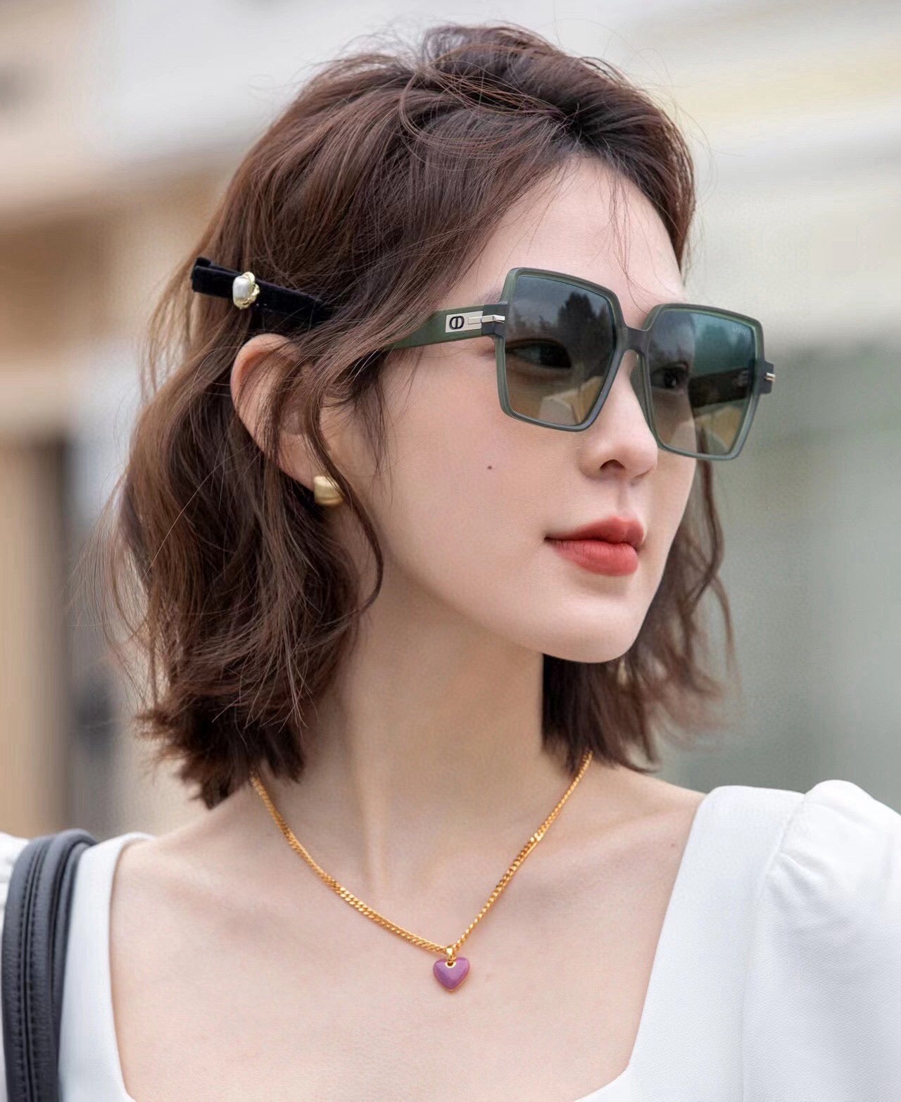 MONTAIGNE SQUARE SUNGLASS CD4780 IN ACETATE