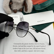 OVERSIZED ROUND FRAME SUNGLASSES G4639 IN METAL