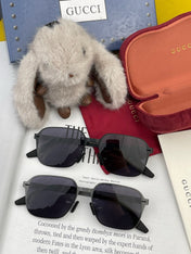 RECTANGULAR FRAME SUNGLASSES 3862 IN METAL