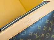 LV 25S SIDE TRUNK 30 IN BROWN MONOGRAM CANVAS LEATHER TRIM GOLD HARDWARE