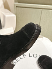 CC HIGH BOOTS BLACK SUEDE CALFSKIN