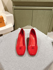 SWING HIGH PUMP 55 MM IN CRIMSON RED PATENT CALFSKIN