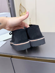 LOEWE 26S ANKLE BOOTS IN BLACK SUEDE