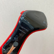 ANKLE SANDAL 10 CM IN RUBY RED VELVET AND SILK