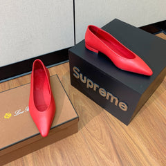 LP REBECCA BALLERINAS ROSE CALFSKIN