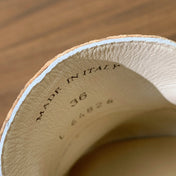 LP LOAFERS 25S IN CREAM WHITE LAMBSKIN