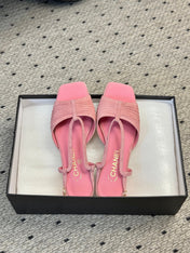 CC HIGH HEELS IN PINK QUILTED SUEDE