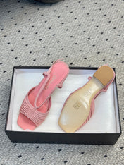 CC HIGH HEELS IN PINK QUILTED SUEDE