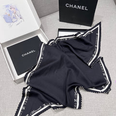 CHANEL 25S SCARF 160 IN SILK 697661