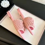 Slippers Light Pink Lambskin