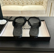 Slippers Black Lambskin