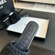Slippers Black Lambskin