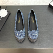 CAMELLIA BALLERINAS BLUE DENIM