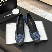 CAMELLIA BALLERINAS BLUE DENIM