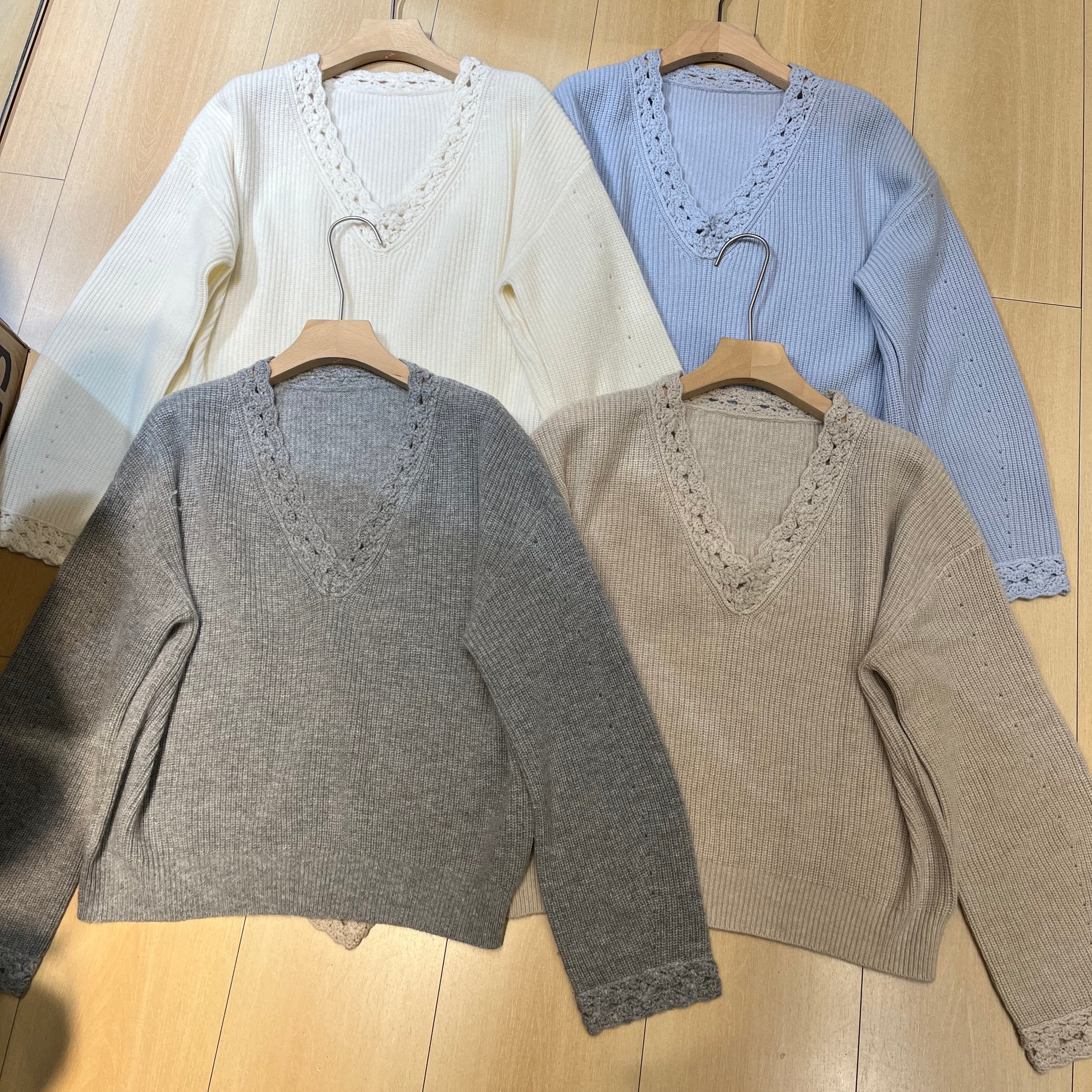 LP 26S V-NECK CASHMERE SWEATER 633