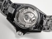 J12 Date Automatic Black Ceramic Diamond Numerals Black Dial Black Steel Hands