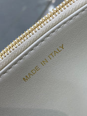 MISS CARO MINI 17 BAG IN WHITE MACROCANNAGE LAMBSKIN
