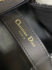 MINI 23 TOUJOURS BAG IN BLACK MIX WHITE CANNAGE TWEED WITH GOLD HARDWARE