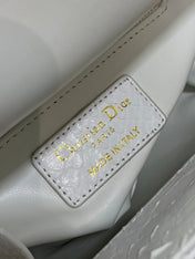MINI 17 LADY BAG IN WHITE SNAKESKIN PATTERN LAMBSKIN