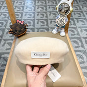 AUSTRALIAN BERET HAT IN BEIGE WOOL FELT 431714