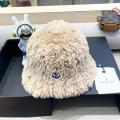 BUCKET HAT IN BISQUE BEIGE FLEECE 435043