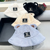 BUCKET HAT IN BEIGE  WOOL AND LAMB FUR 434942