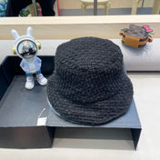 BUCKET HAT IN BLACK WOOL 436744