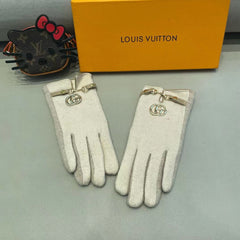 GLOVES IN BEIGE WOOL 454557