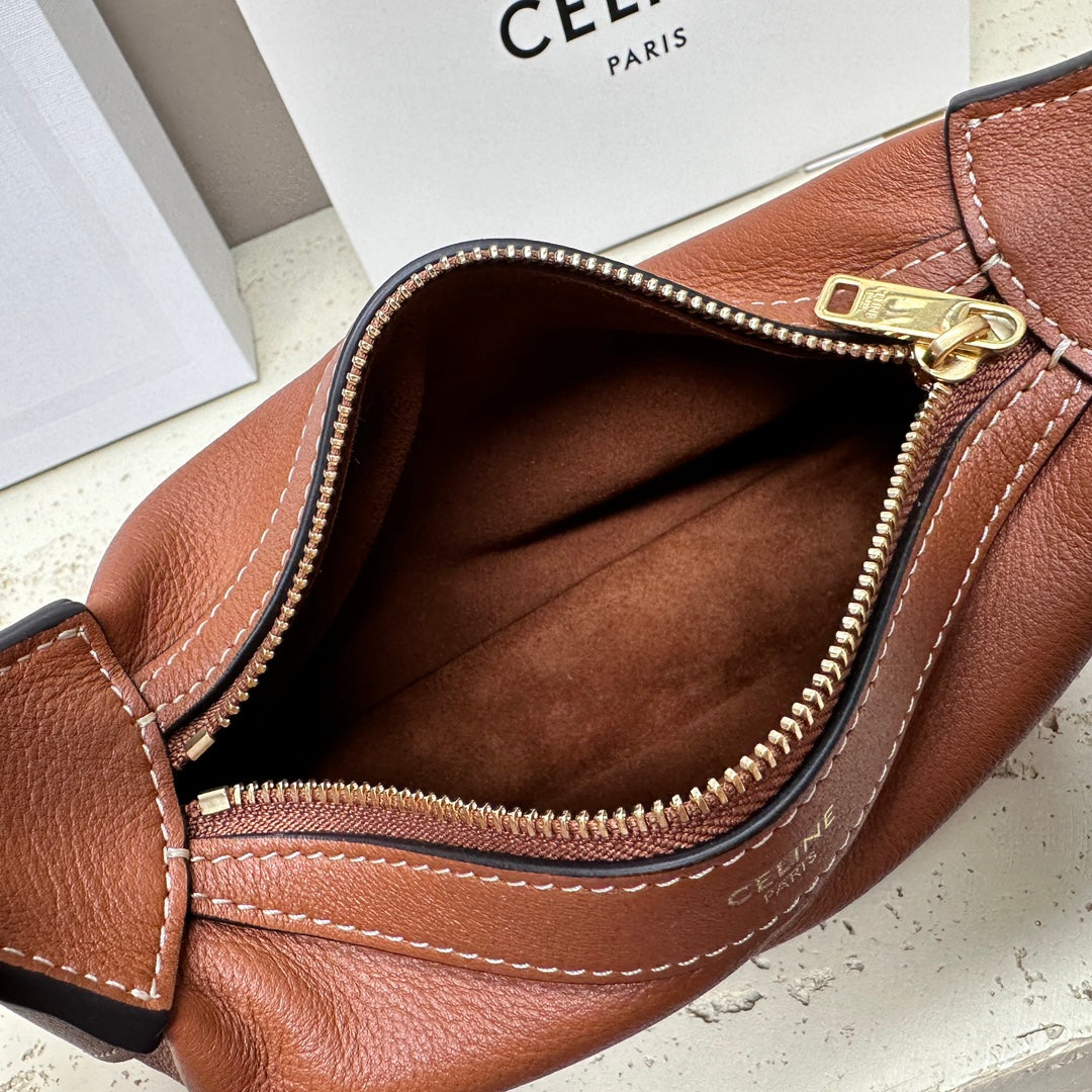 MINI 19 ROMY IN BRONZE BROWN SUPPLE CALFSKIN
