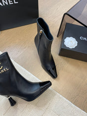 BONGADE BOOTS IN BLACK CALFSKIN