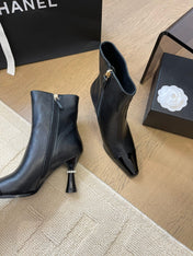 BONGADE BOOTS IN BLACK CALFSKIN