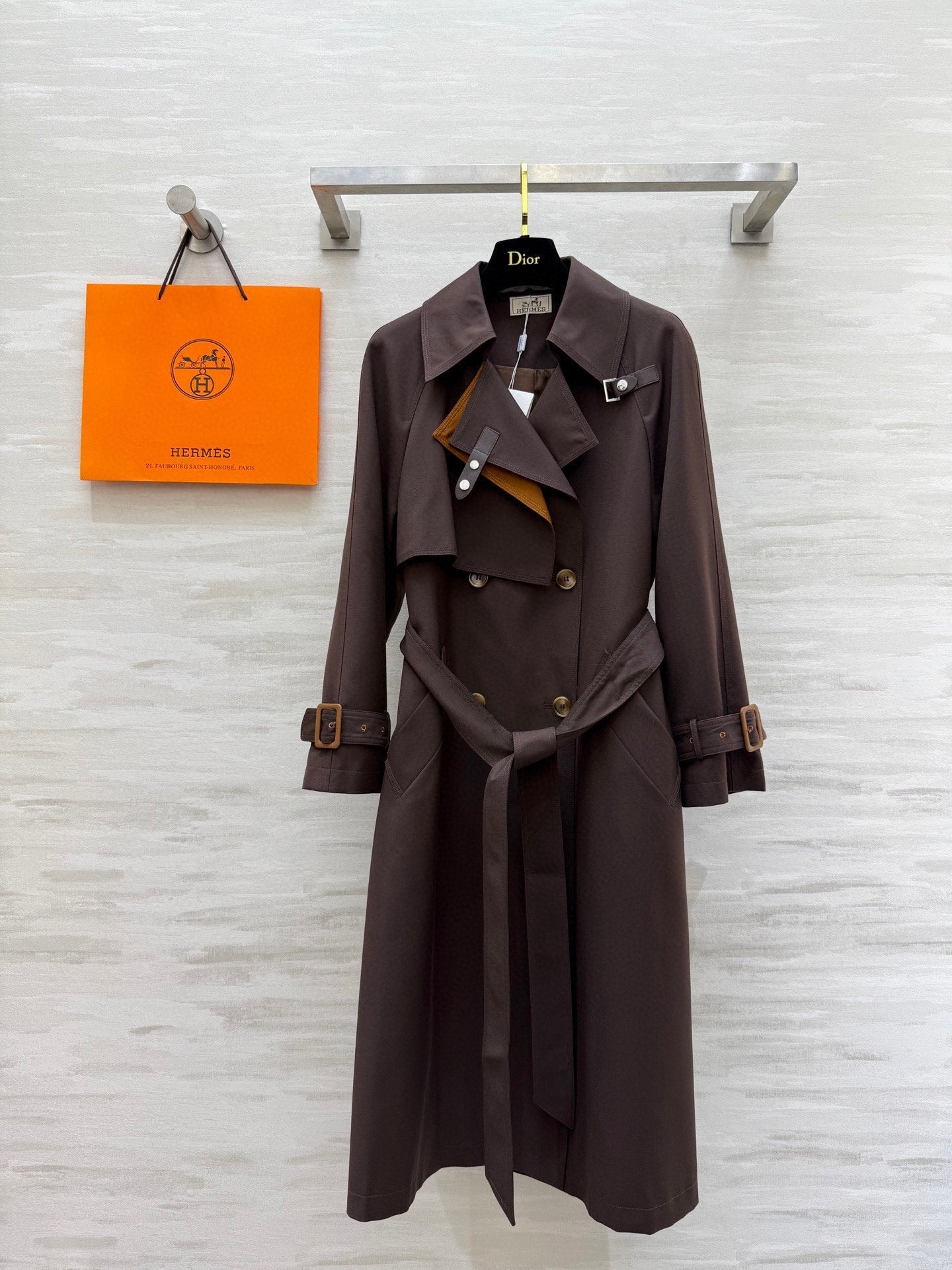 HERMES 25S LONG WINDBREAKER 527670