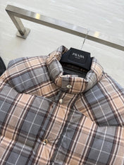 PRADA 25S PLAID DOWN VEST 512