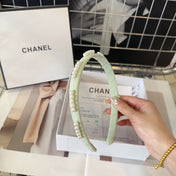 HEADBAND GREEN PASTEL SILK 168620