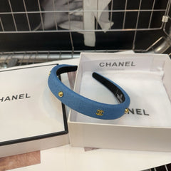 CLASSIC BLUE DENIM FABRIC HAIRBAND 432853
