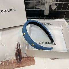 CLASSIC BLUE DENIM FABRIC HAIRBAND 432853