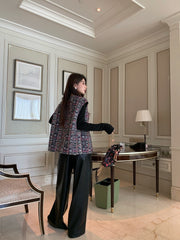 CHANEL 25S ROUND NECK TWEED VEST STYLE 152