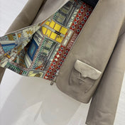 HERMES 25S SHORT LEATHER JACKET 059