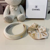 WHITE VELVET HAIRBAND 124630