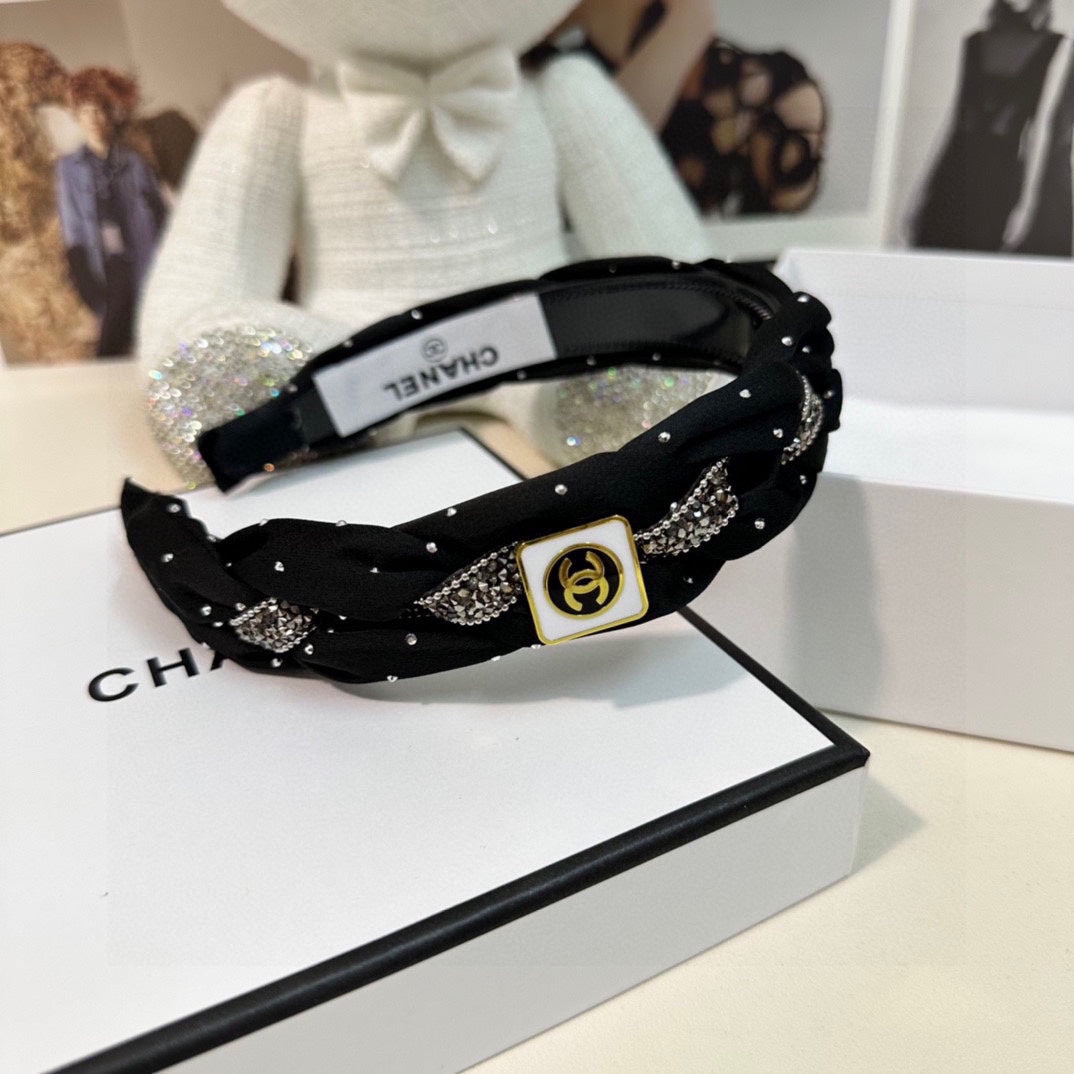 HAIRBAND CC LOGO BLACK FOR WOMEN 151340