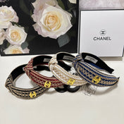 LIGHT YELLOW MIX WHITE FABRIC HEADBAND 168588