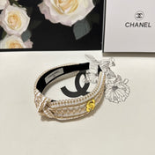 LIGHT YELLOW MIX WHITE FABRIC HEADBAND 168588