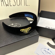 THICK HEADBAND IN BLACK VELVET 299364