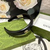 HEADBAND IN BLACK SHINY LAMBSKIN 406128