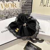 BLACK SILK SCRUNCHIE 432826