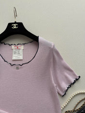 CHANEL 26S SHORT-SLEEVED KNIT SHIRT STYLE 1188