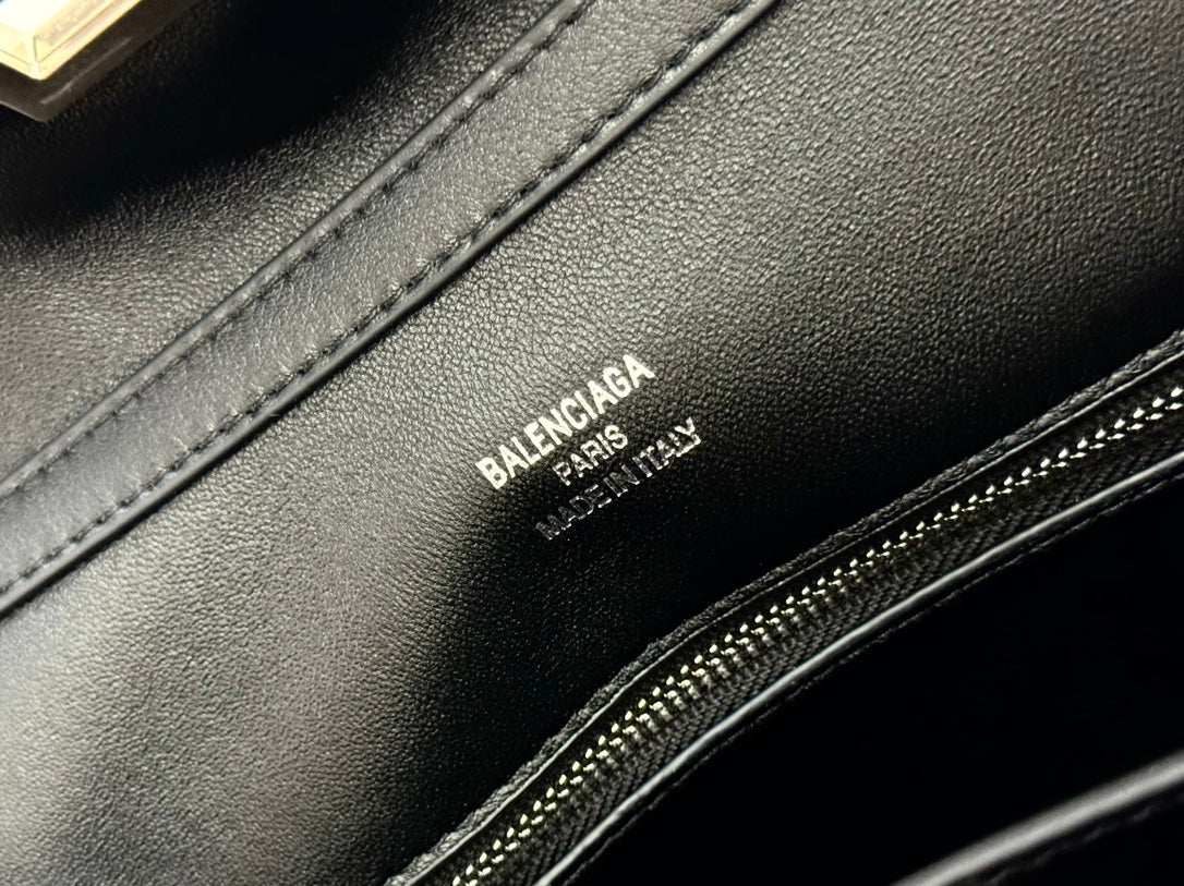 RODEO MINI BAG 22 IN BLACK SMOOTH CALFSKIN SILVER HARDWARE