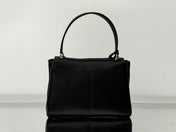 RODEO MINI BAG 22 IN BLACK SMOOTH CALFSKIN SILVER HARDWARE
