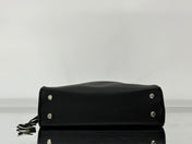 RODEO MEDIUM BAG 35 IN BLACK SMOOTH CALFSKIN SILVER HARDWARE