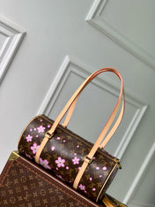 PAPILLON CHERRY BLOSSOM 27 IN SAKURA BROWN MONOGRAM COATED CANVAS